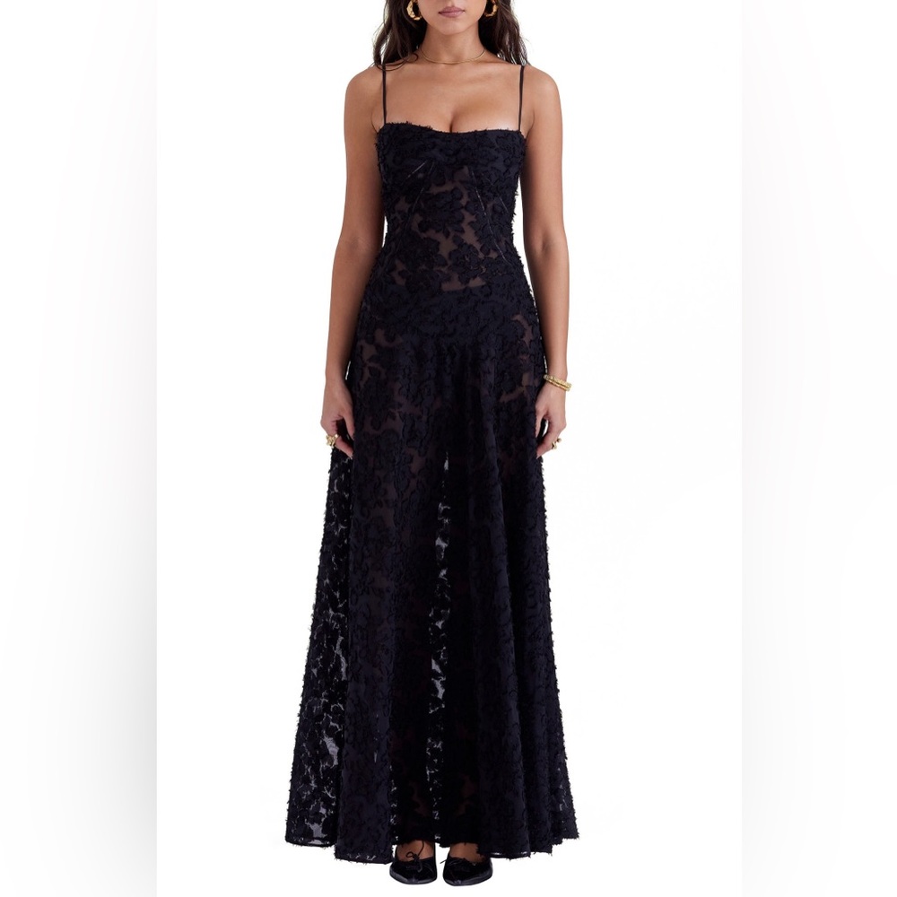 House of CB Seren Black Gown